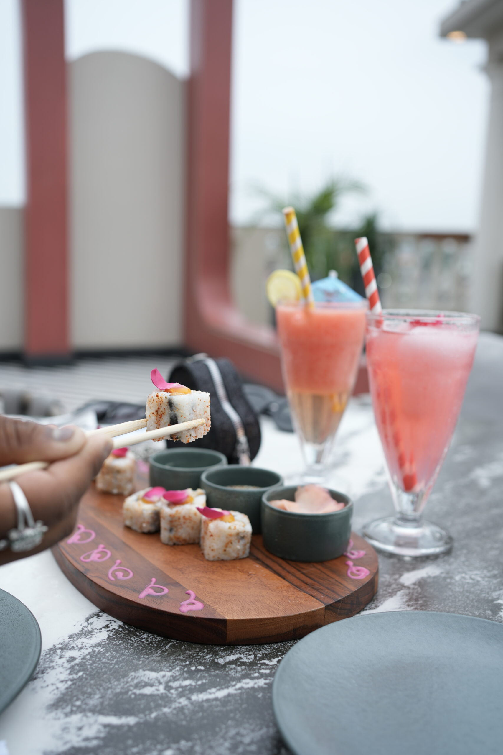 A Pan-Asian Palette with Drinks