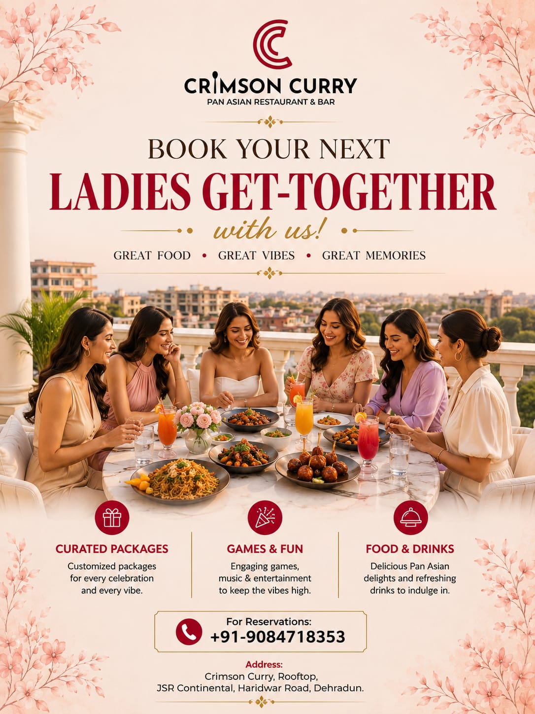 best cafe in Dehradun for a ladies' get-together