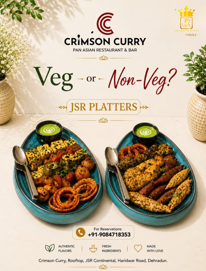 best veg and non-veg platter in Dehradun